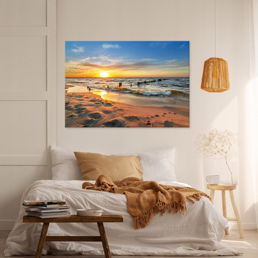 100x70 Leinwand Leinwand NATURAL SEA PLAZA