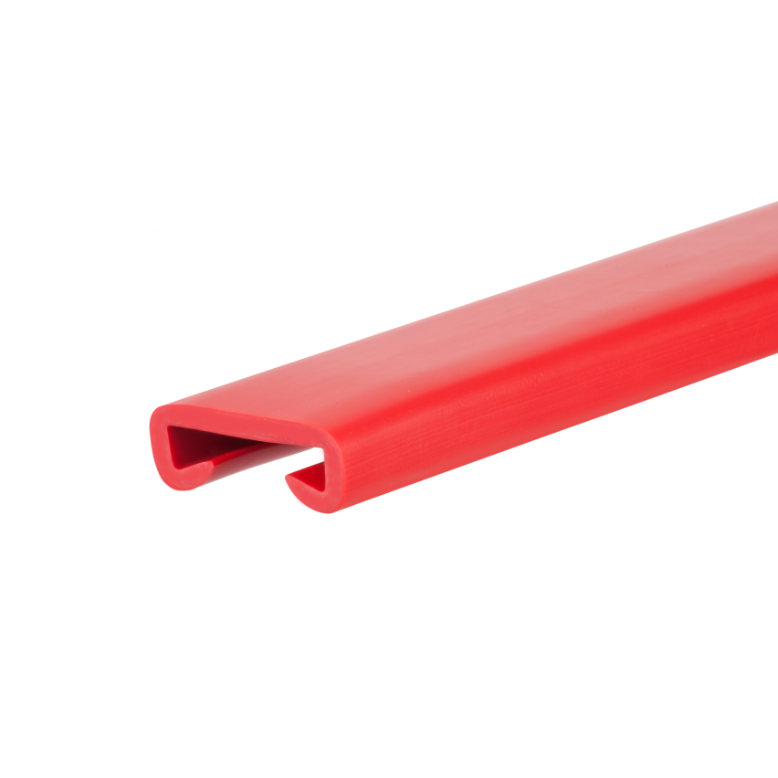 Handlauf PVC, Treppenhandlauf, Treppengeländer, PREMIUM, 40x8mm, rot, 1m