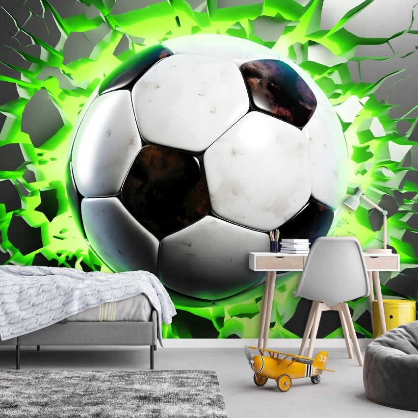 Wallpaper Fußball 3D für Jungen Jugend Wallpaper für Kinder 200X140