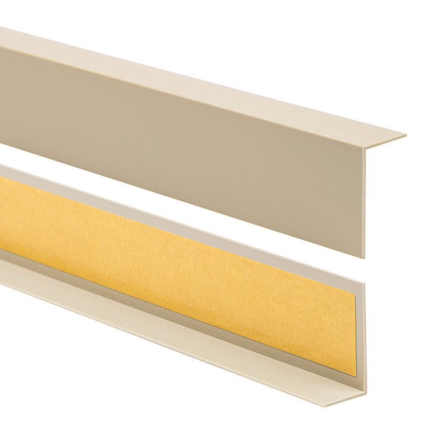 PVC Winkelprofil, Selbstklebend Kantenschutz, Eckenschutz, beige