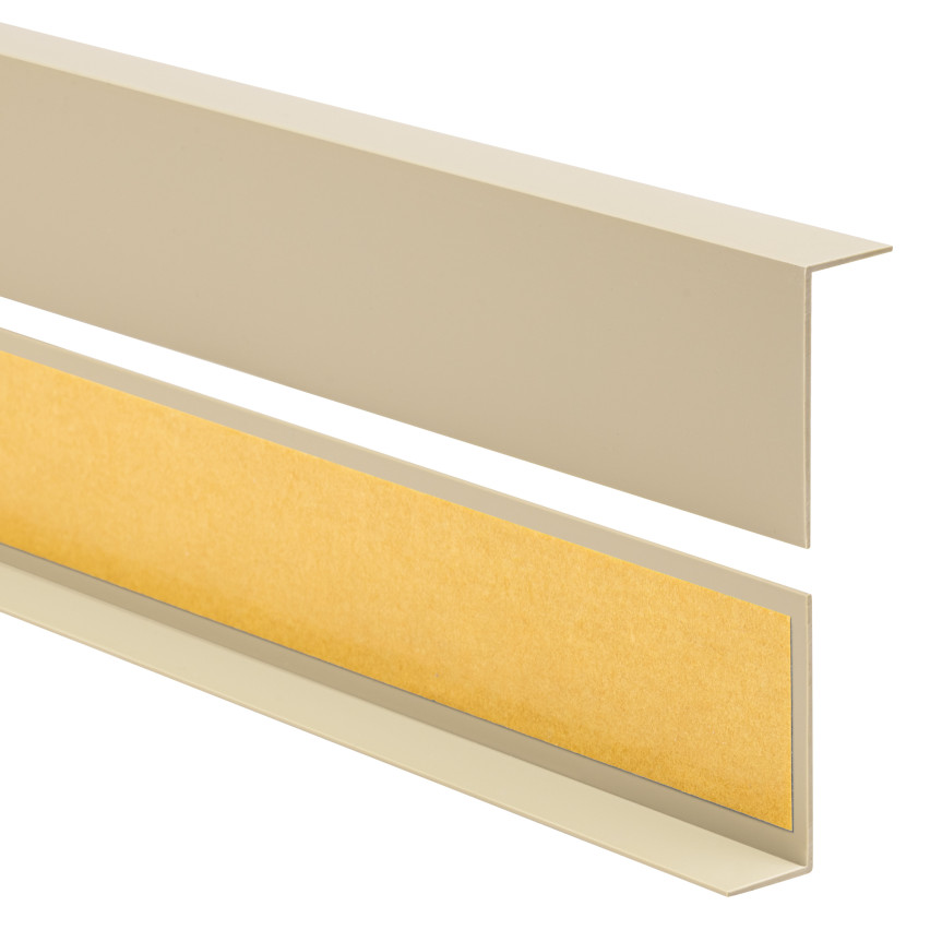 PVC Winkelprofil, Selbstklebend Kantenschutz, Eckenschutz, beige