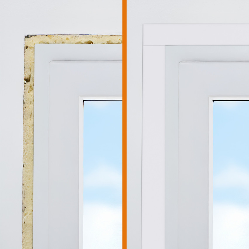 Abdeck- und Abschlussband für Fenster, selbstklebend, Anthrazit