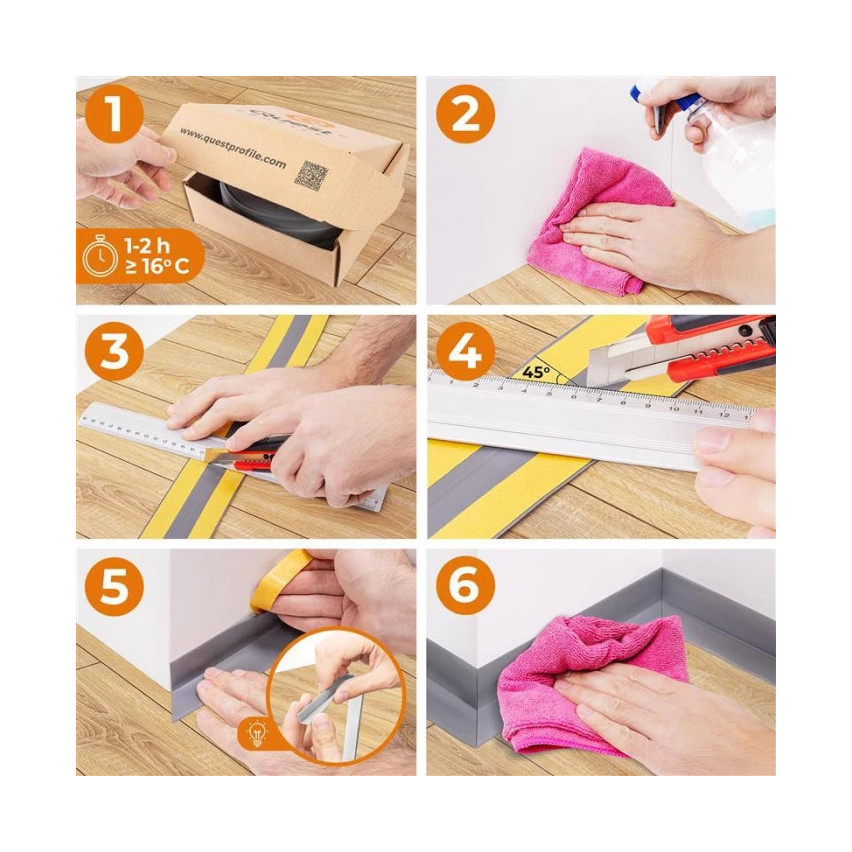 Weichsockelleiste selbstklebend, Wandabschlussleiste Küche und Bad, Dichtungsband aus PVC, flexible Winkelleiste, Hellgrun