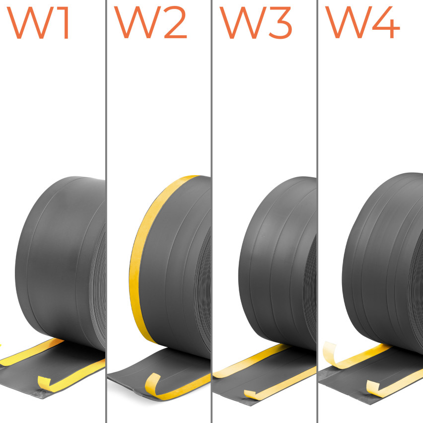 Multifunktionale PVC-Leiste 4in1 – Selbstklebendes Abschlussprofil, Weiß