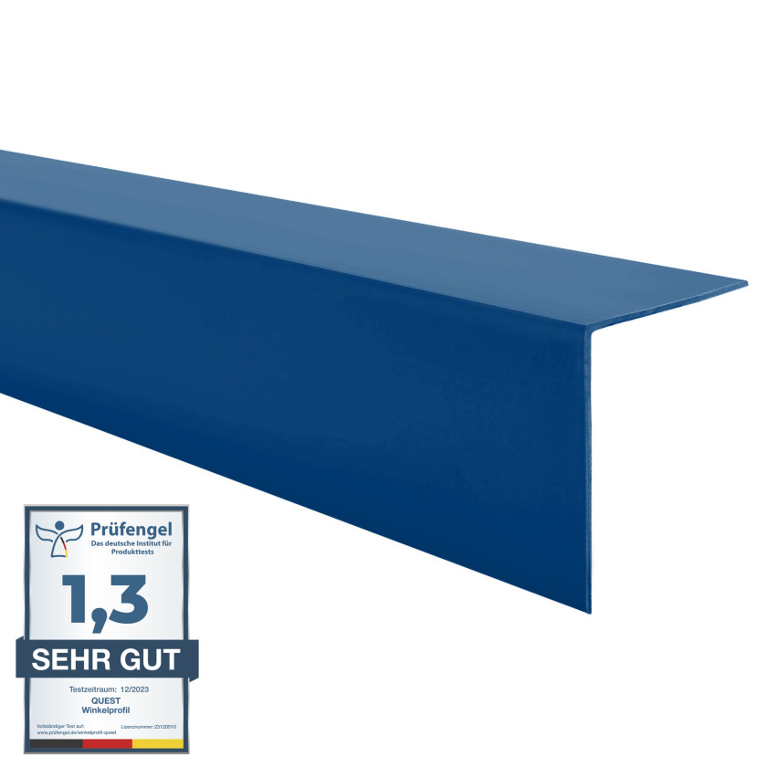 PVC Hartes Winkelprofil, Kunststoff, Kantenschutz, blau