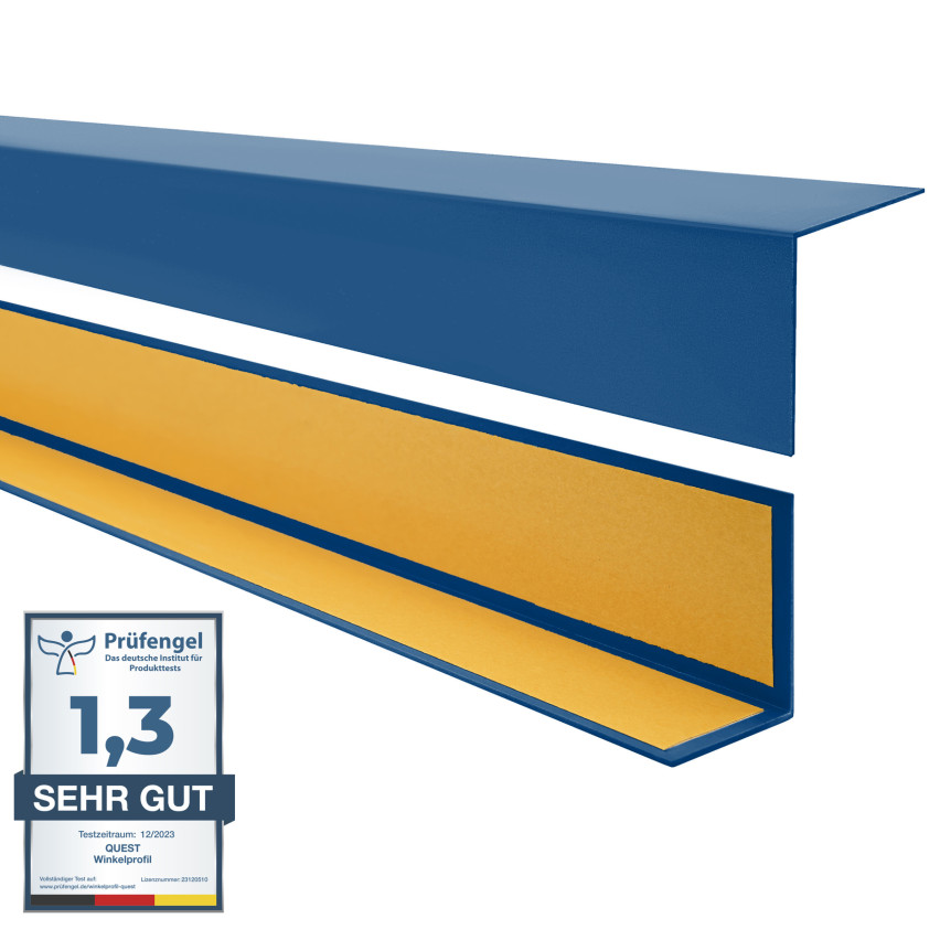 PVC Winkelprofil, Selbstklebend Kantenschutz, Eckenschutz, blau