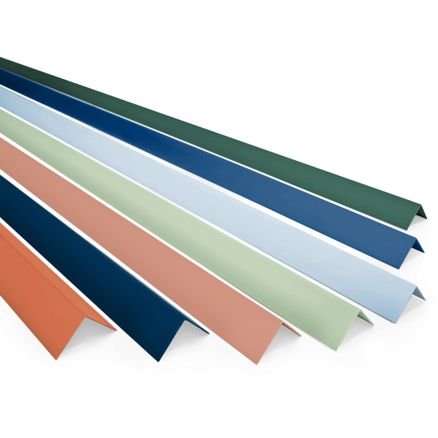 PVC Hartes Winkelprofil, Kunststoff, Kantenschutz, blau