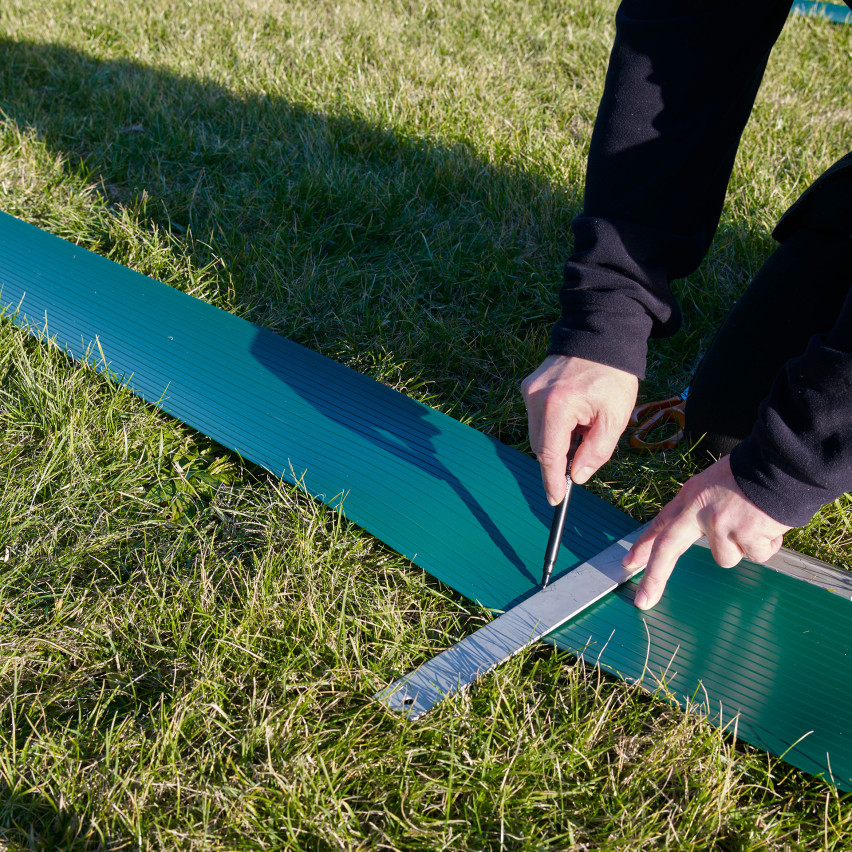 Hart-PVC Sichtschutzstreifen Sichtschutz Rolle Doppelstabmatten Zaun Gartenzaun Streifen  Höhe 19cm  Stärke: 1,2 mm, Grün 