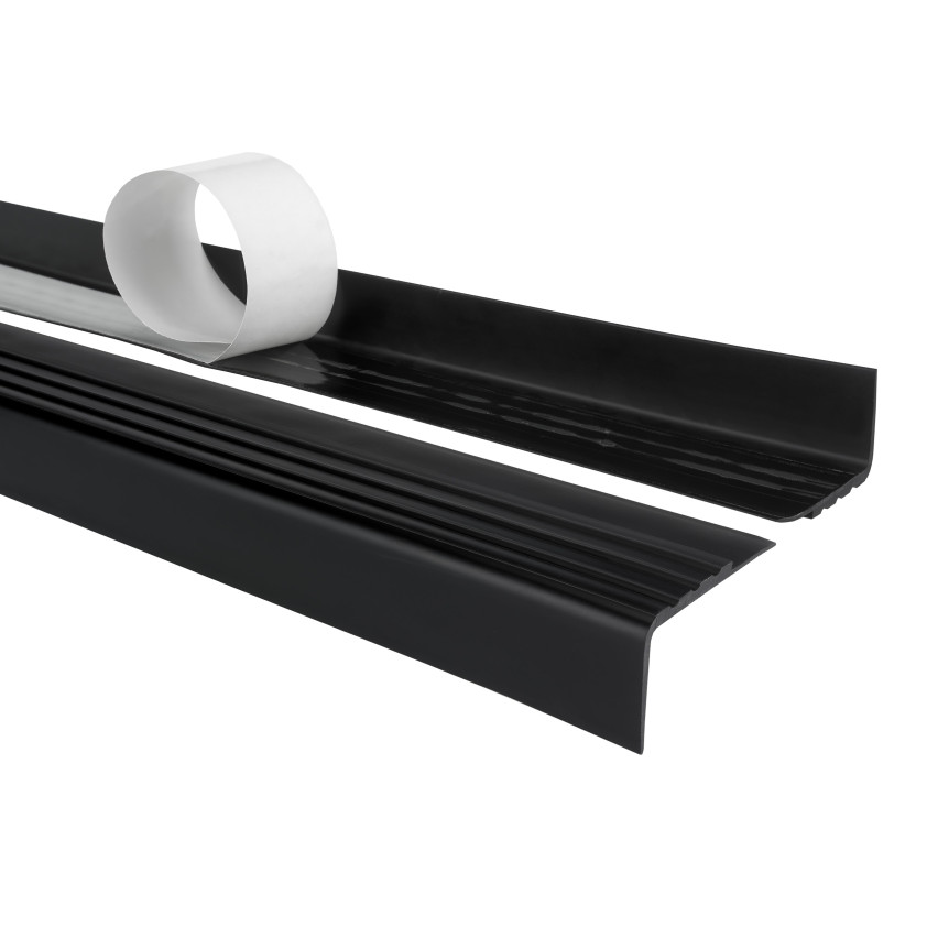 Rutschfestes Treppenprofil mit Kleber, 30x27mm, schwarz