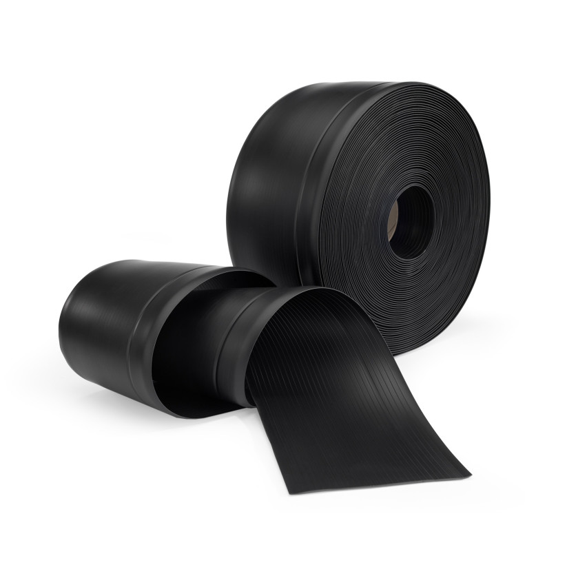 Weichsockelleiste, Flexibel Bodenleiste, Eckleiste, PVC 100x25mm, schwarz