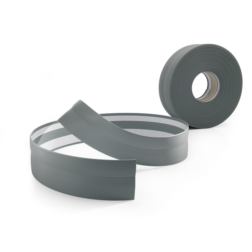 Selbstklebende PVC-Sockelleiste 700, grau, 32x23