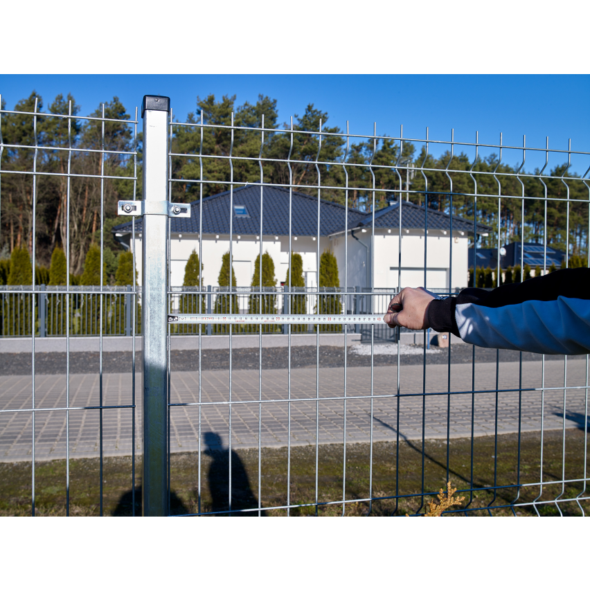 Hart-PVC Sichtschutzstreifen Sichtschutz Rolle Doppelstabmatten Zaun Gartenzaun Streifen Höhe 4,75cm Stärke: 1,5mm, Grau RAL7040
