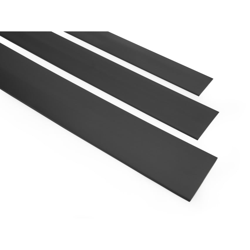 Zierleiste selbstklebend Abdeckleiste aus PVC Sockelleiste Übergangsprofil Flachleiste 5m, Graphit