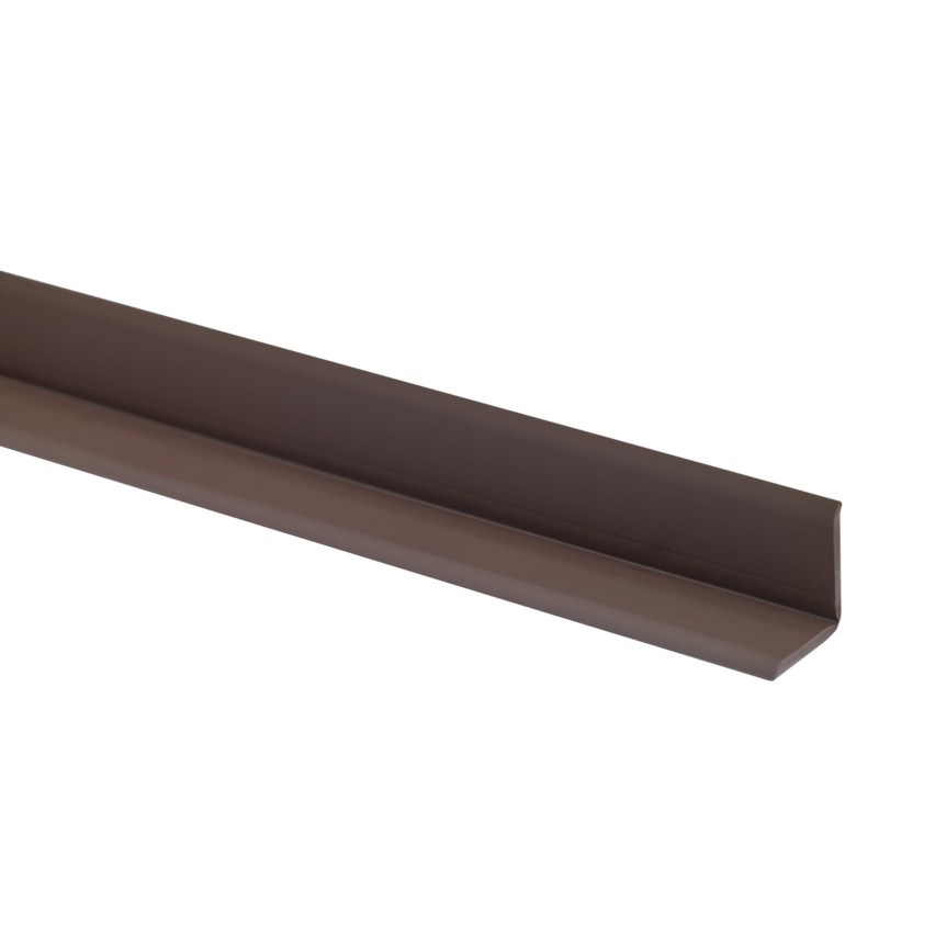 Selbstklebender PVC-Montage- und Abschlussstreifen auf Schaumstoffband 10/10 5m - dunkelbraun