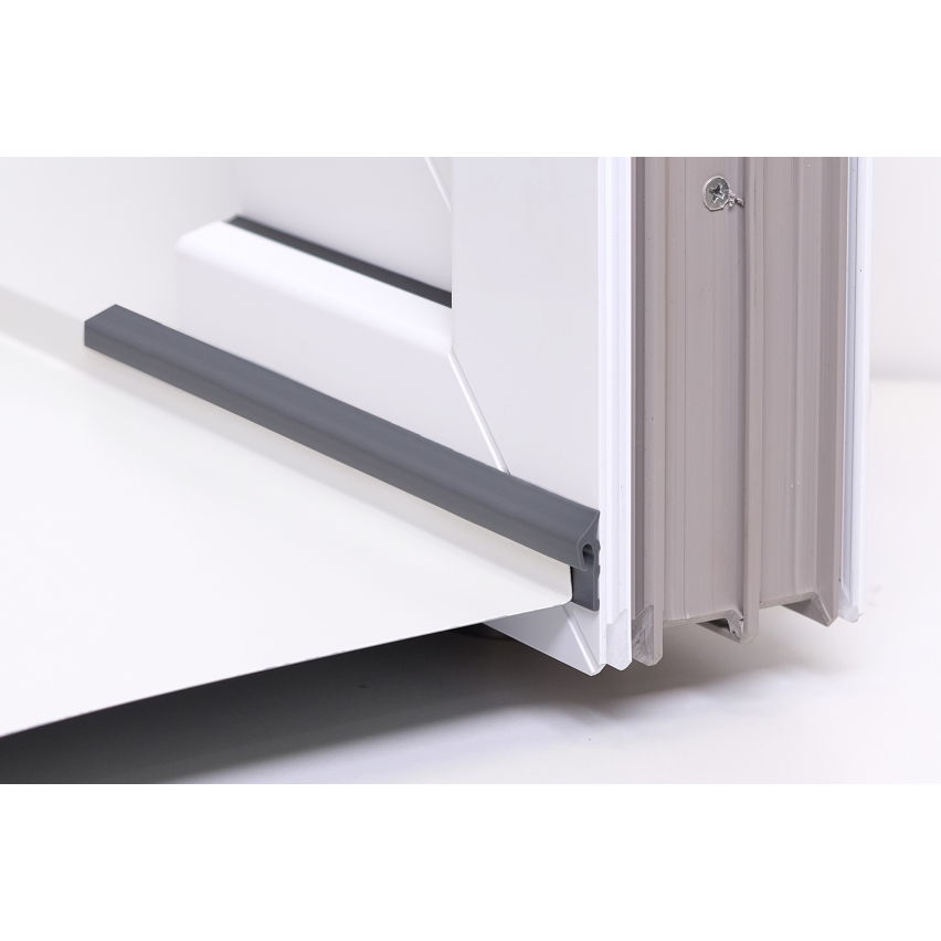 Fensterbankdichtung  PVC , Gummidichtung, Anschlussprofil für Metall Fensterbank, bronze, 1 m