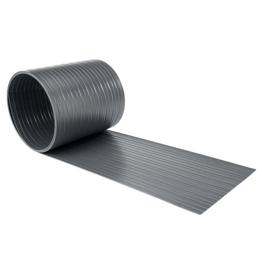 Sichtschutzstreifen für Doppelstabmatten, Sichtschutz für Garten, Zaun und Balkon UV-beständig, 900 g/m2, 19cm, anthrazit