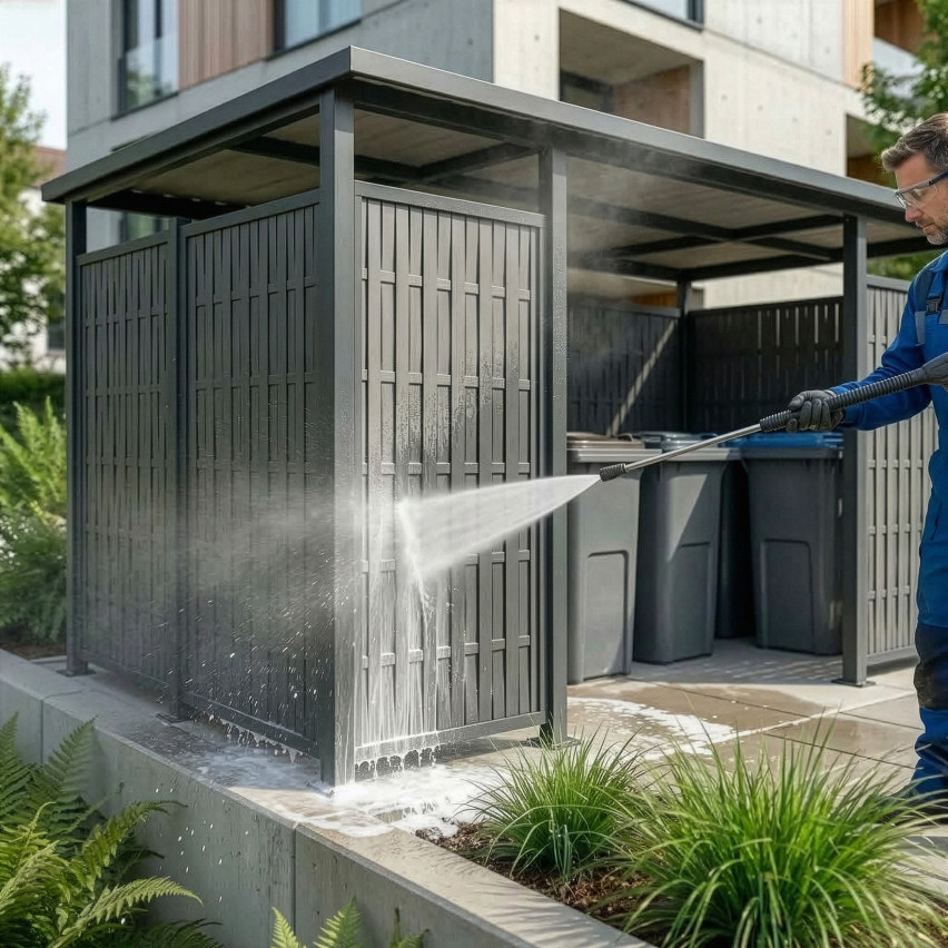 Sichtschutzstreifen für Doppelstabmatten, Sichtschutzlamellen für Zaun UV-beständig, 900 g/m2, zuschneidbar, braun