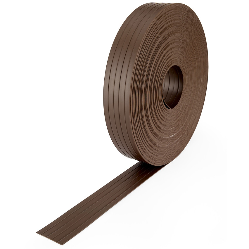 Sichtschutzstreifen für Doppelstabmatten, Sichtschutzlamellen für Zaun UV-beständig, 900 g/m2, zuschneidbar, braun