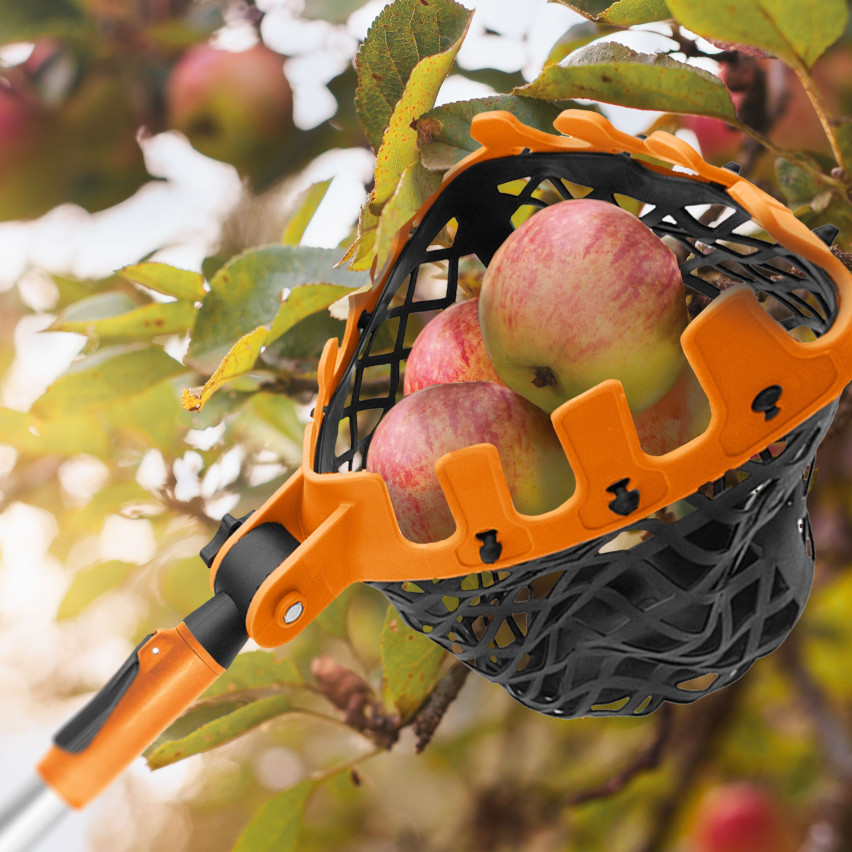 Laubrechen, Metallrechen, Teleskopstiel, Obstpflücker, Pflasterbürste – QUEST Gartensystem