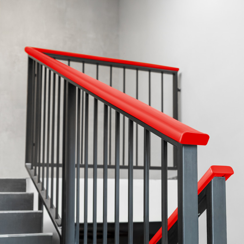 Abschluss für PVC-Geländerpfosten, Endkappe für PREMIUM-Geländerprofil, 40x8, rot