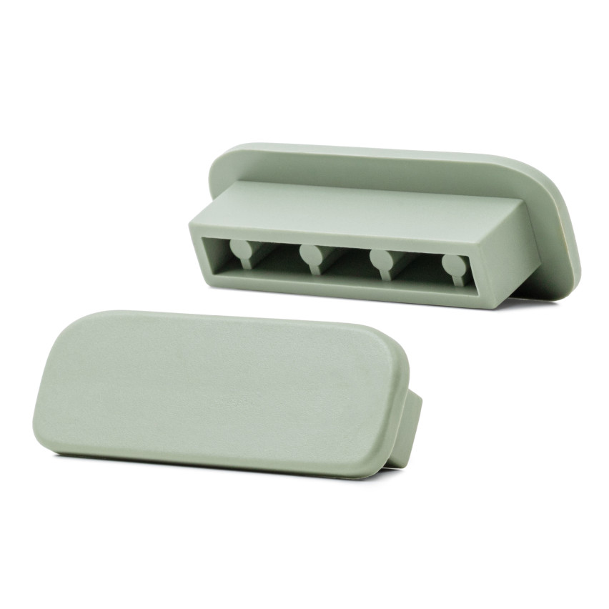 Abschluss für PVC-Geländerpfosten, Endkappe für Geländerprofil PREMIUM, 40x8, hellgrün