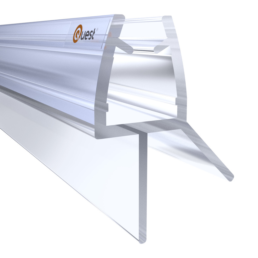 Duschdichtung unten 100 cm klar, 2 Stück