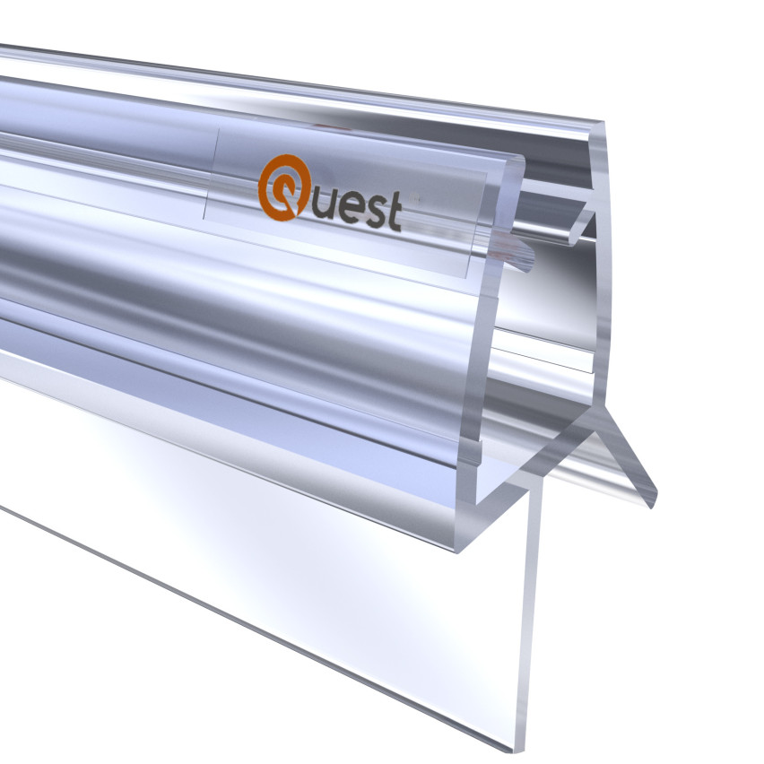 Duschdichtung unten 100 cm klar, 2 Stück