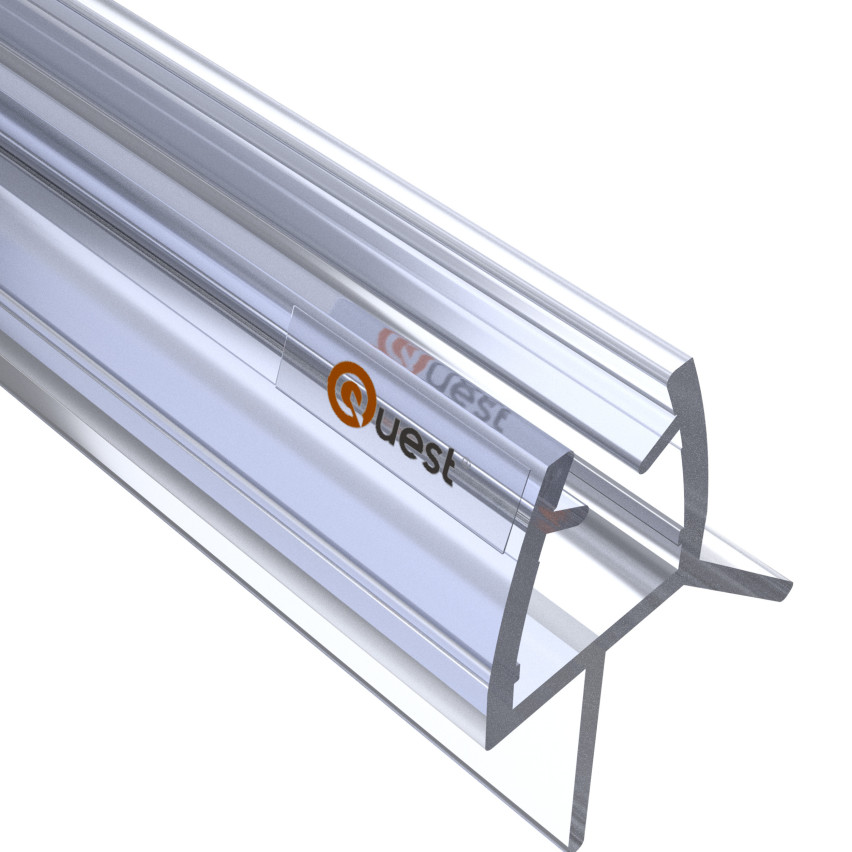 Duschdichtung unten 100 cm klar, 2 Stück