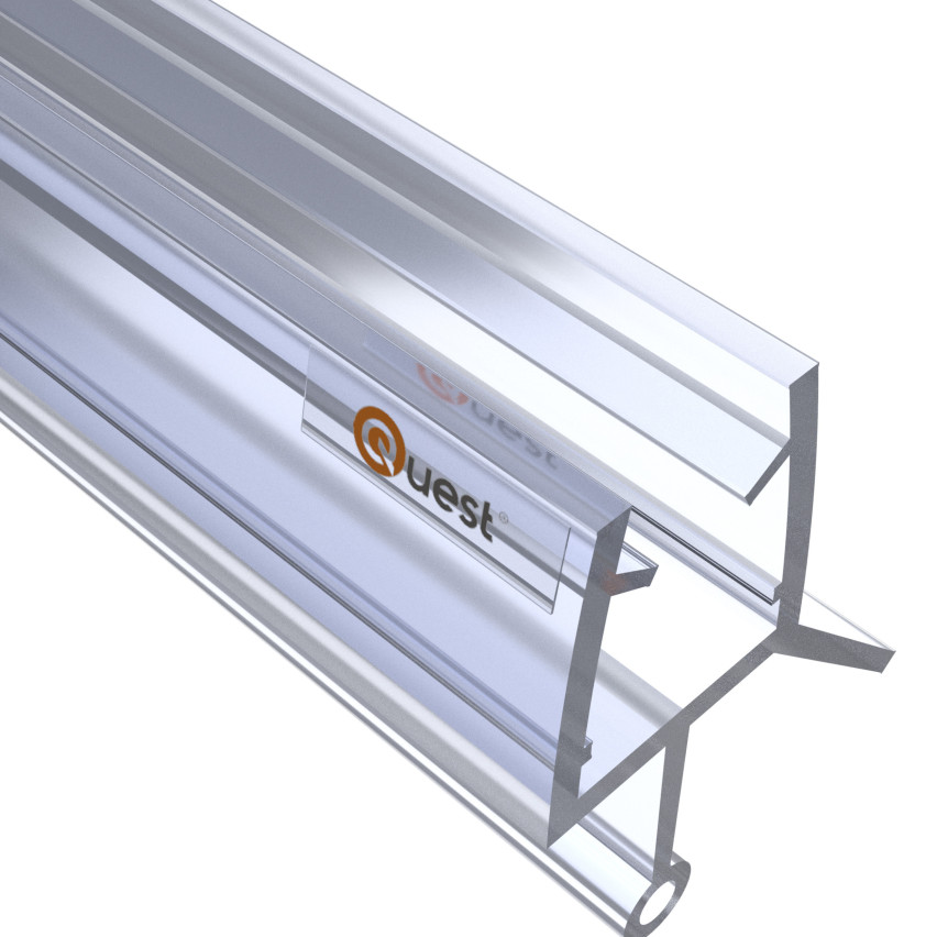 Bodendusche 100 cm transparent, rund, mit abgerundetem Tunnel, 2 Stück