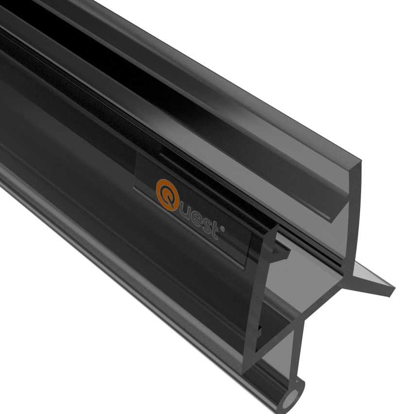 Bodendichtung 100 cm schwarz, rund, mit abgerundetem Tunnel, 2 Stück