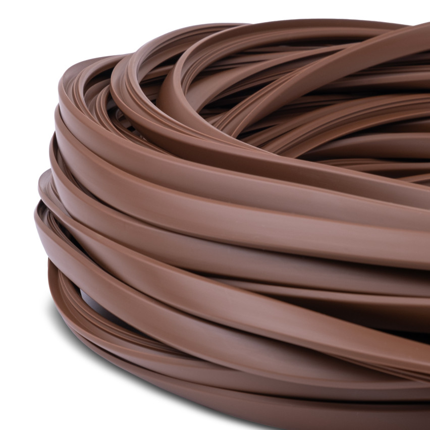 Treppenprofil für Treppenstufenrillen bronze, PVC Gummiprofil Dichtung, Antirutsch