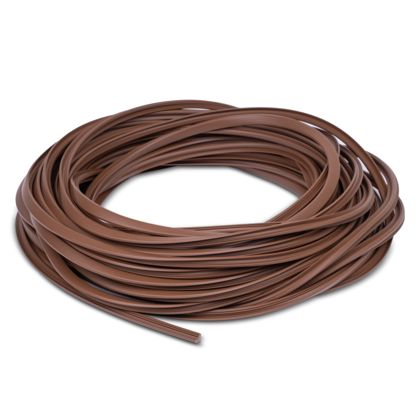 Treppenprofil für Treppenstufenrillen bronze, PVC Gummiprofil Dichtung, Antirutsch