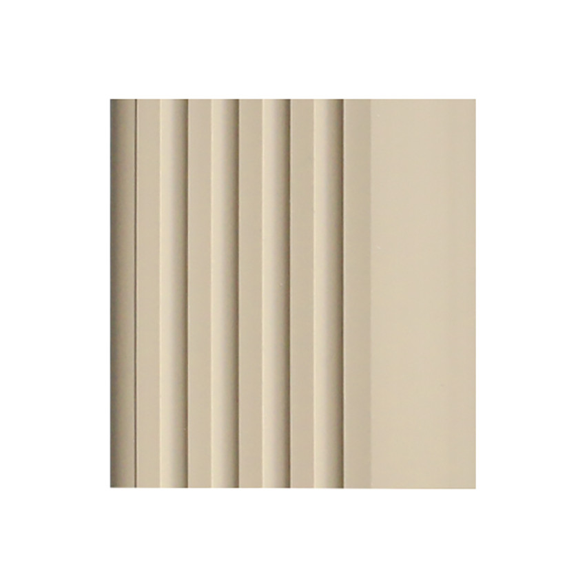 Treppenkantenprofil 50x42 mm, 150 cm, beige, Treppenprofil PVC für Treppenstufen, Treppenkantenschutz mit Rillen, Antirutsch, RGP
