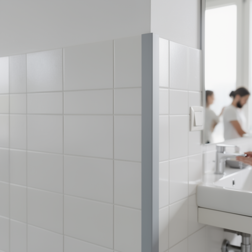 Winkelprofil PVC Kantenschutzprofil, Winkelleiste für Kanten und Ecken, Weich, Flexibel, L-Form, KM, schwarz-silber
