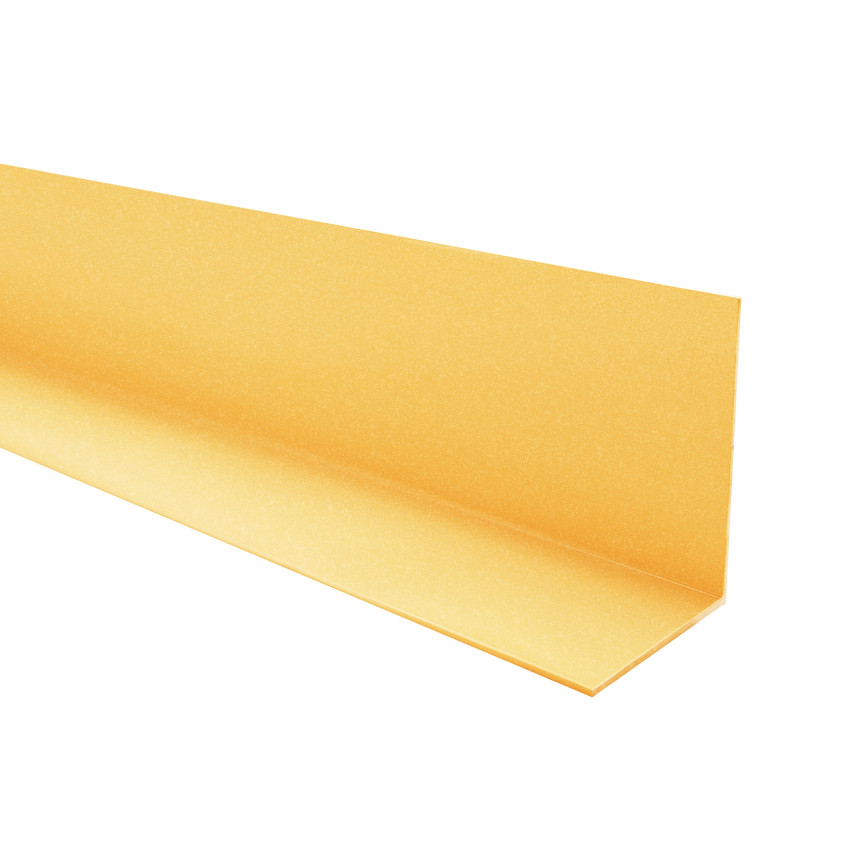 Winkelprofil Hart-PVC Kantenschutzprofil, Winkelleiste für Kanten und Ecken, Dekorativ, L-Form, KTN, gold