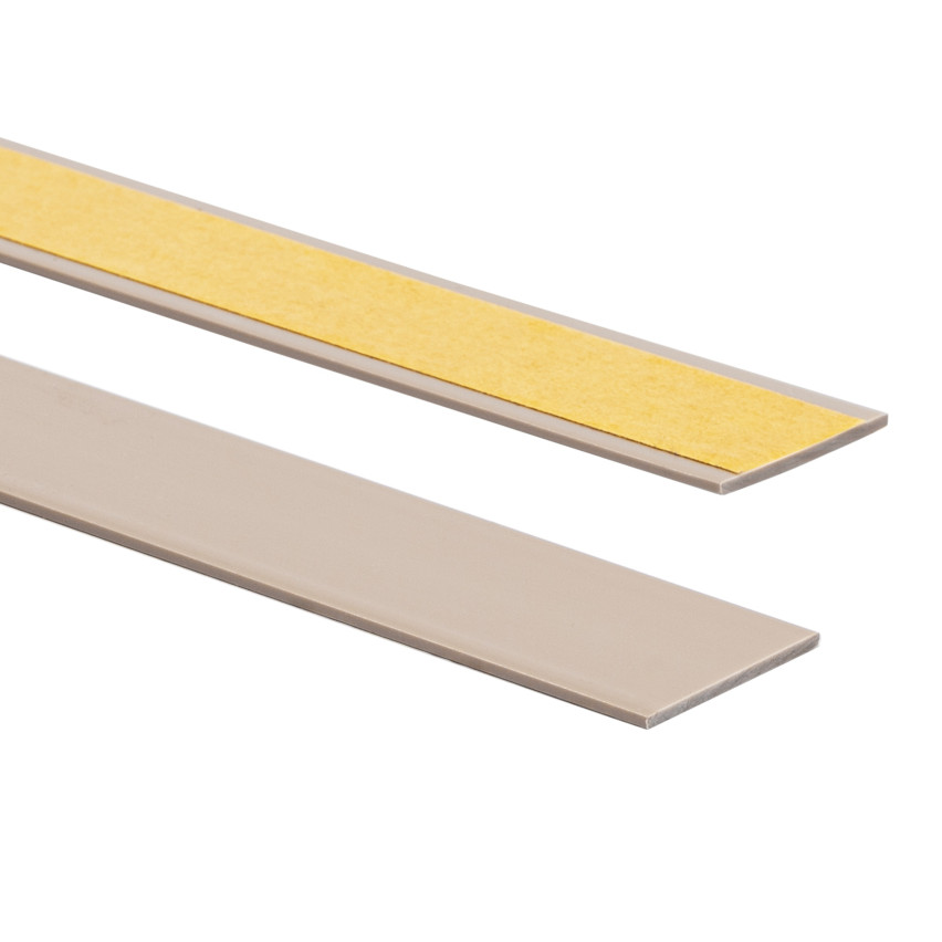 Zierleiste Selbstklebend beige, PVC Flachlesite für Heimdekoration, flexibel, glatt
