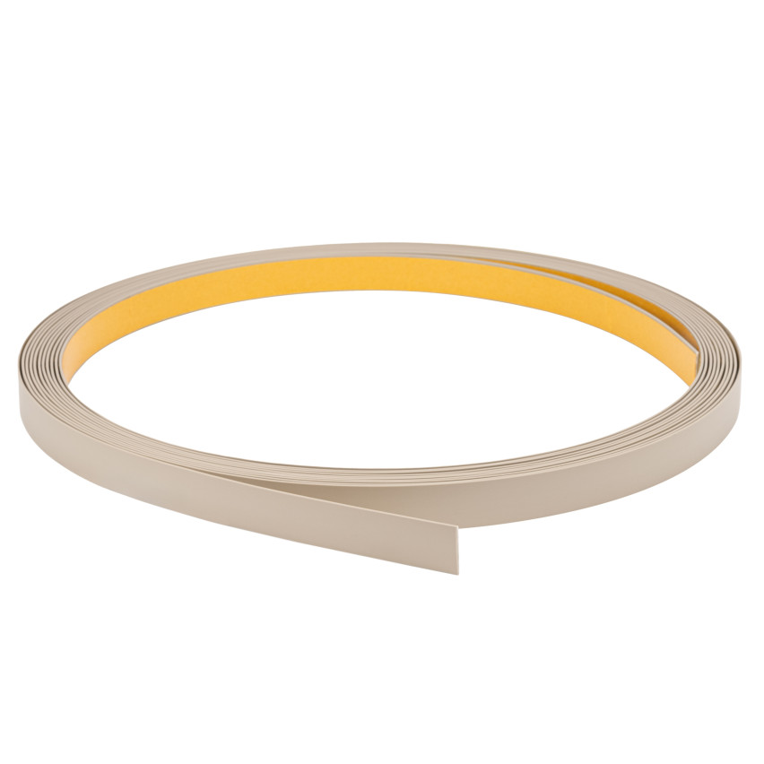 Zierleiste Selbstklebend beige, PVC Flachlesite für Heimdekoration, flexibel, glatt