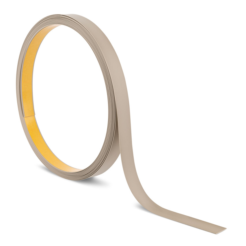 Zierleiste Selbstklebend beige, PVC Flachlesite für Heimdekoration, flexibel, glatt