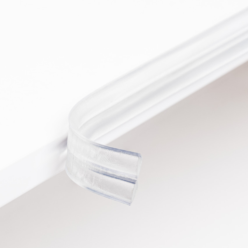Kantenschutz Selbstklebend 10x10 mm, PVC Eckenschutz für Außenecken, Dekorativ, Transparent, UV-beständig, transparent, 5 m