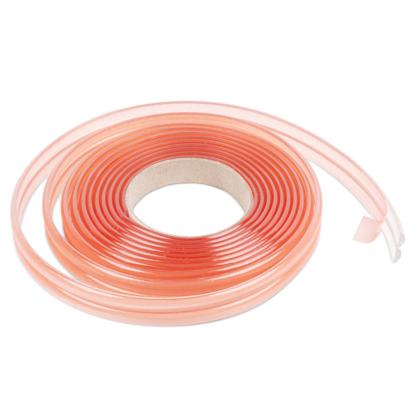 Kantenschutz Selbstklebend 10x10 mm, PVC Eckenschutz für Außenecken, Dekorativ, Transparent, UV-beständig, transparent, 5 m