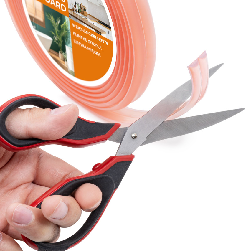 Kantenschutz Selbstklebend 10x10 mm, PVC Eckenschutz für Außenecken, Dekorativ, Transparent, UV-beständig, transparent, 5 m