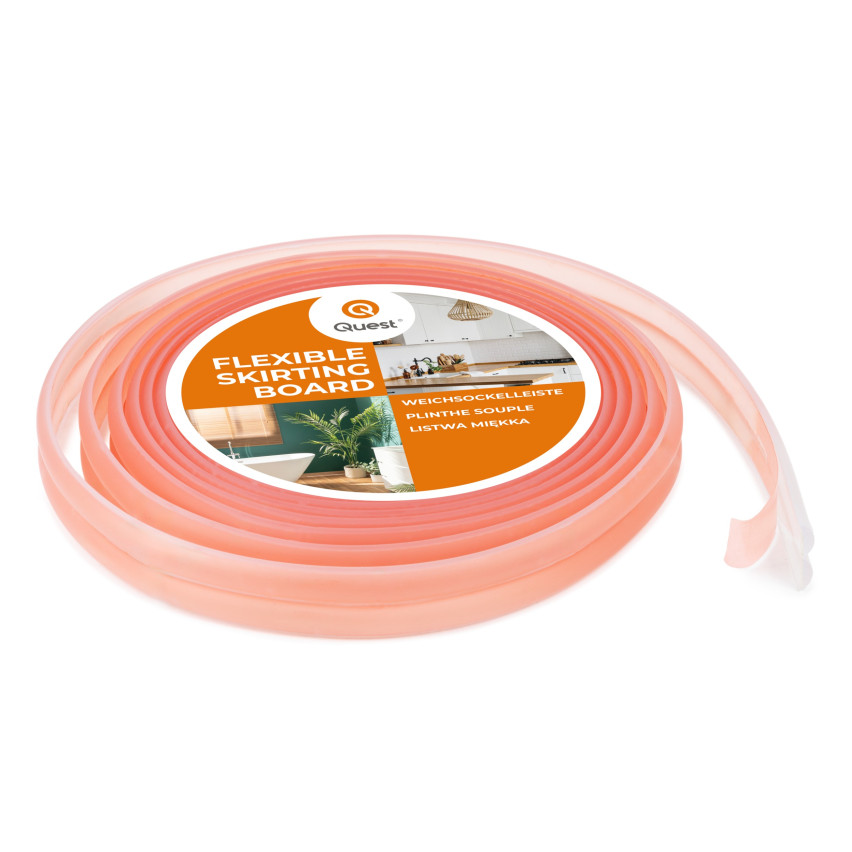 Kantenschutz Selbstklebend 10x10 mm, PVC Eckenschutz für Außenecken, Dekorativ, Transparent, UV-beständig, transparent, 5 m