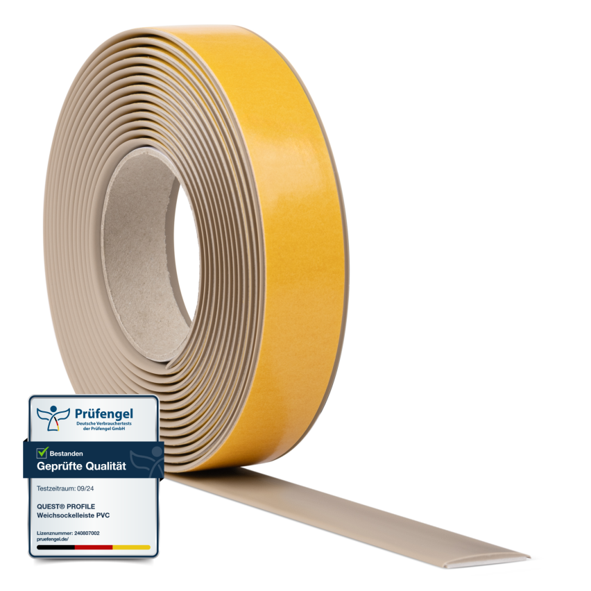 Übergangsprofil Selbstklebend PVC Übergangsleiste für Türschwellen, Übergänge zwischen Bodenbelägen, beige