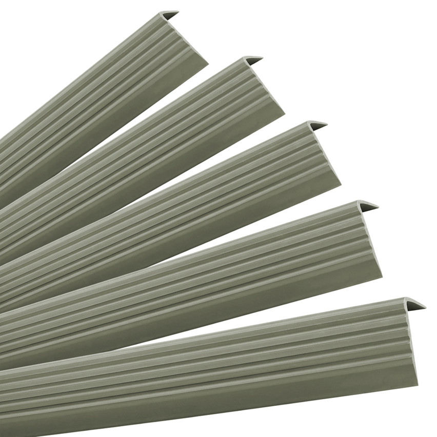 Satz: Selbstklebende Anti-Rutsch-Treppenprofile, olivgrün, 40x25 mm, 100 cm