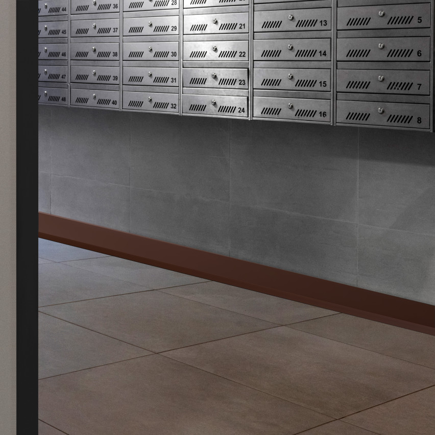 Weichsockelleiste Selbstklebend 50x20 mm, PVC Sockelleiste, Knickleiste für  Wand, Boden Flexibel, Dekorativ, UV-beständig, bronze