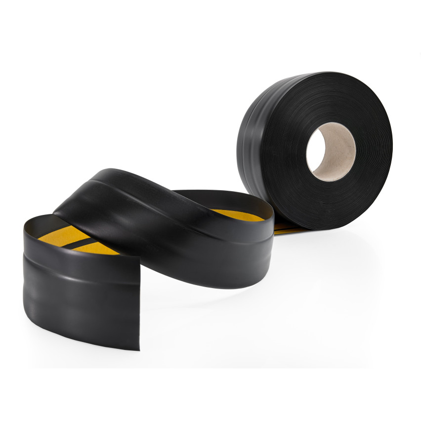 Weichsockelleiste Selbstklebend 50x20 mm, PVC Sockelleiste, Knickleiste für  Wand, Boden Flexibel, Dekorativ, UV-beständig, schwarz