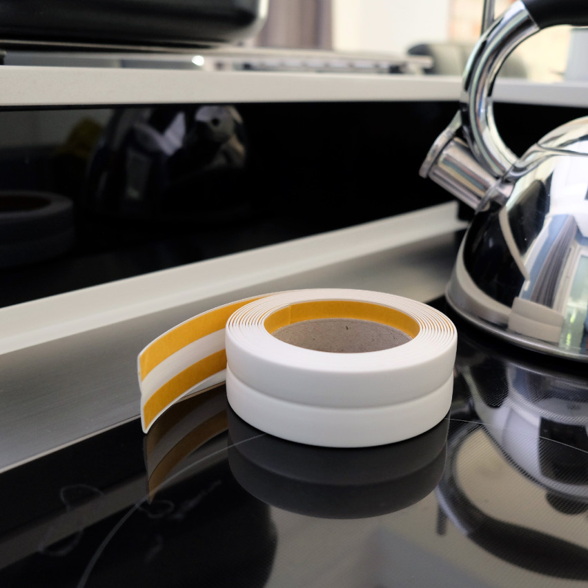 Weichsockelleiste Selbstklebend Sockelleiste Knickleiste aus PVC Kunststoff, Flexible Fußleiste Wandabschlussleiste, hellbraun