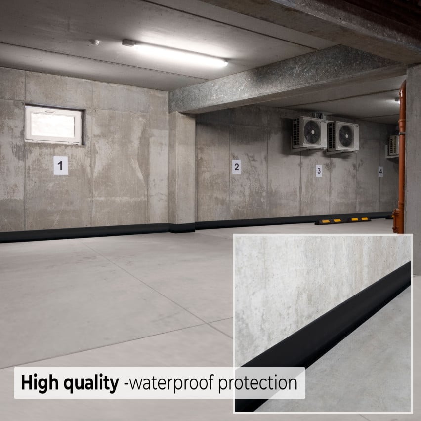 Weichsockelleiste ohne Klebeband 70x20 mm, PVC Sockelleiste, Breite Knickleiste für Wände, Boden, Flexibel, Dekorativ, UV-beständig, weiß