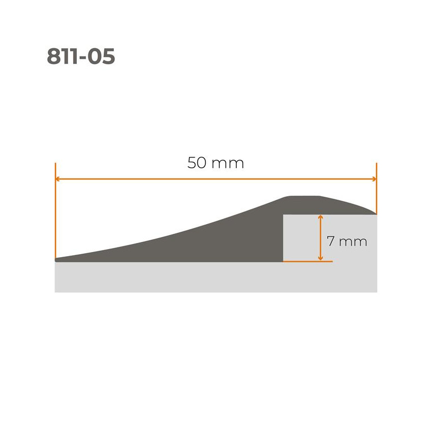 Selbstklebendes Flexibles PVC-Rampenprofil für Fliesen und Teppiche, Schwarz