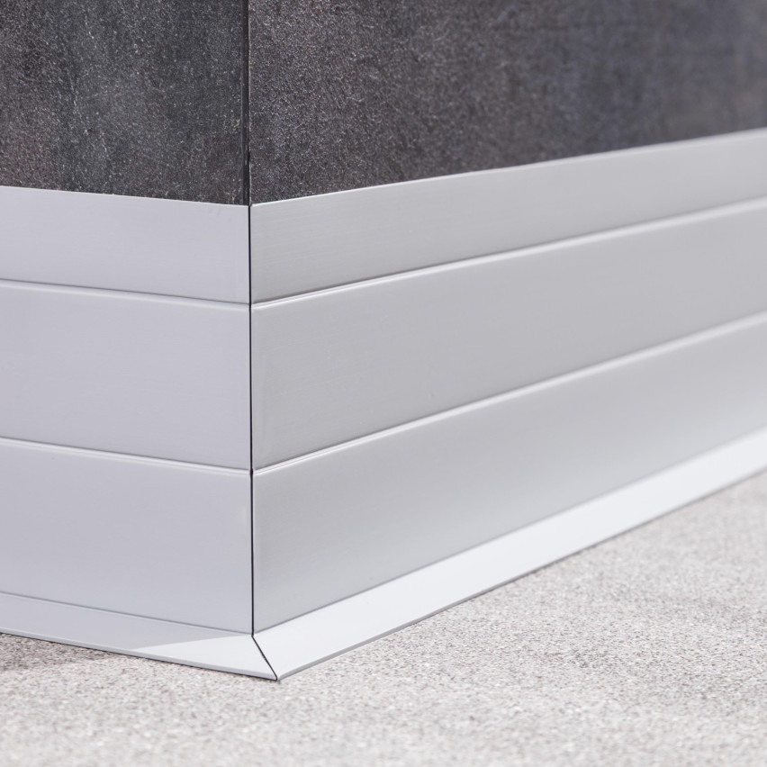 4in1 Multifunktionsleiste, Weichsockelleiste Selbstklebend Abschlussleiste Multifunktional, Flexibel, Dekorativ, UV-beständig, W3, hellgrün